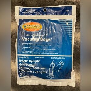 Bissell Upright style 1 & 7 /Samsung 5000 & 7000 series Upright 3pk Vacuum Bags